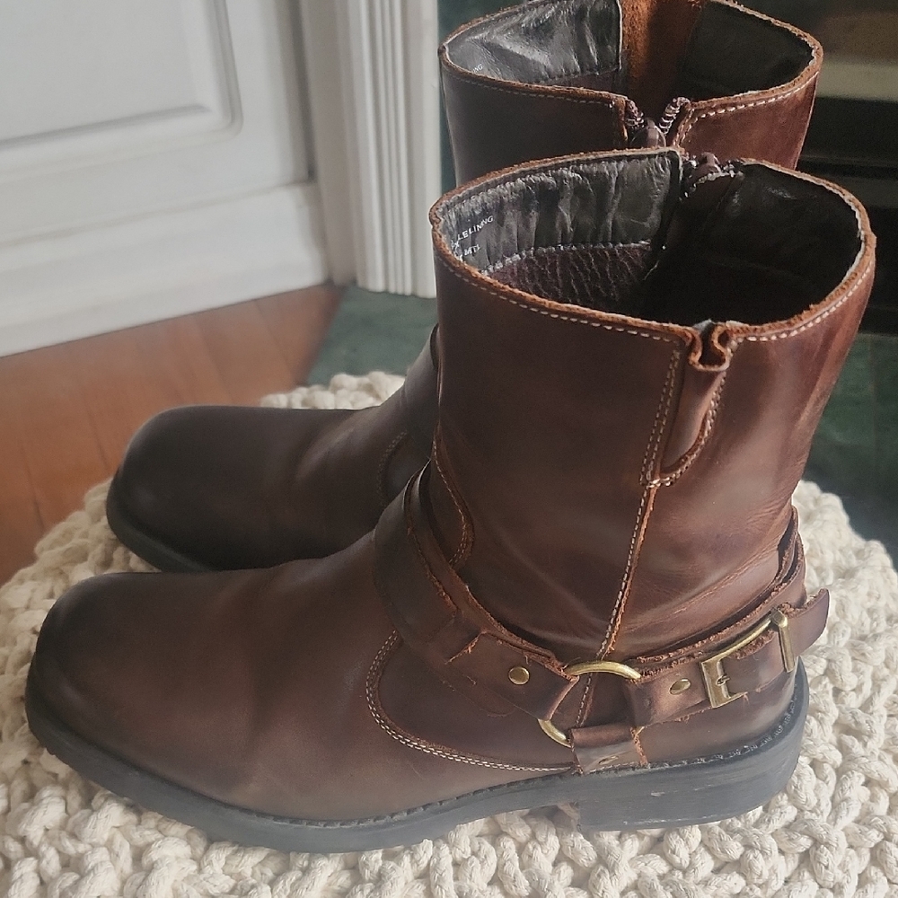 Leather Motorcycle Boots